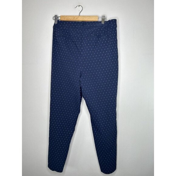 Lane Bryant Womens Blue White Polka Dots Dress Pants Size 14 - Picture 9 of 14